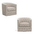 Wholesale Beige Multi Fabric Swivel Accent Chair